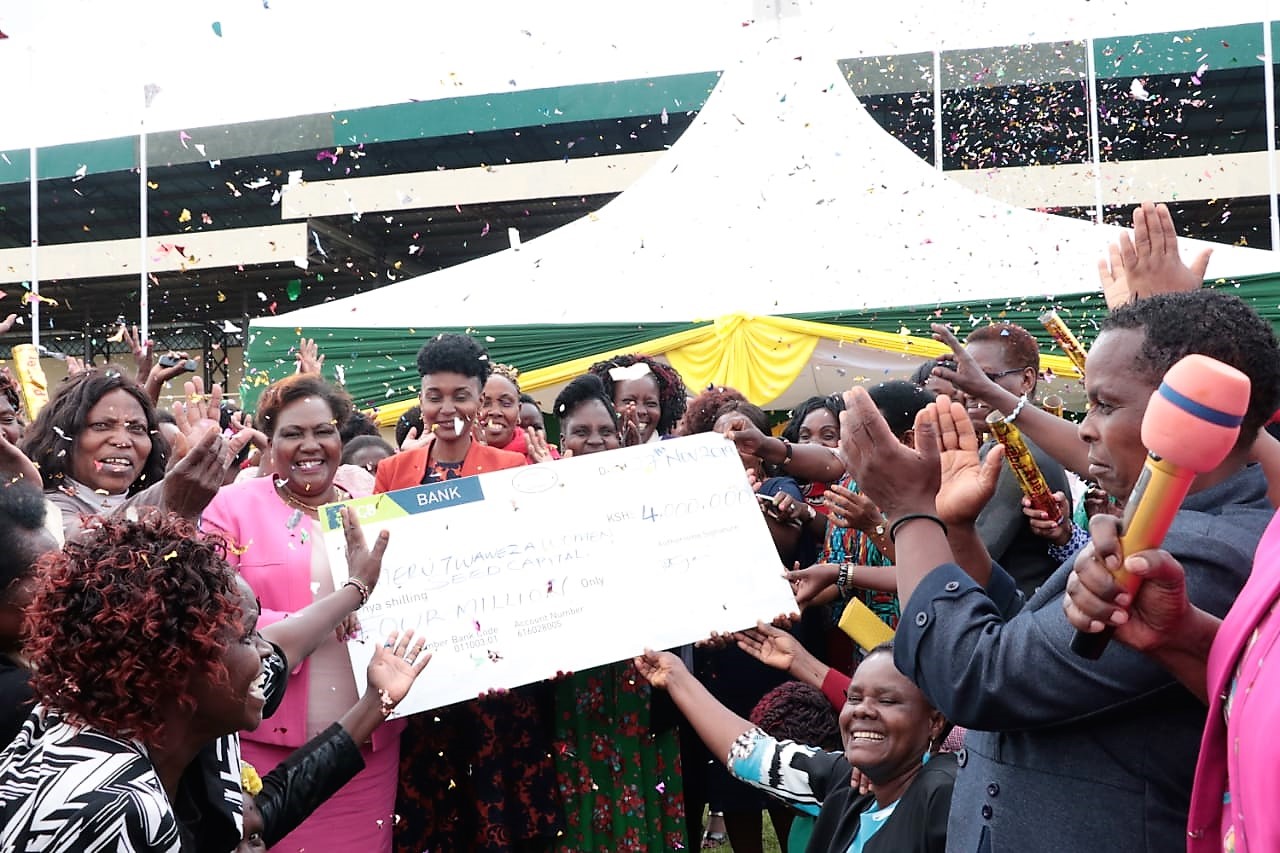 Ksh. 4 million to stimulate women's small & micro enterprise development.