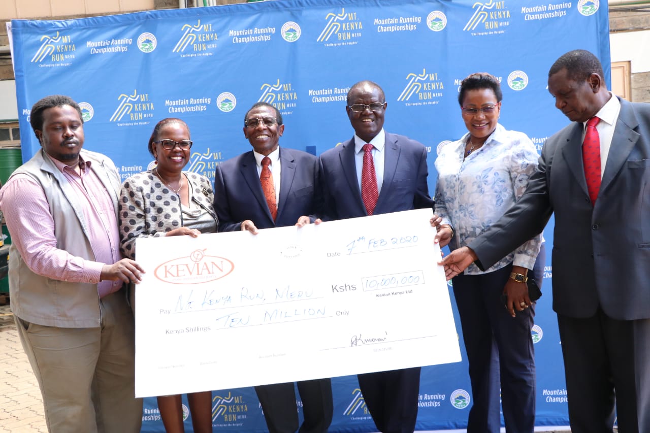 Kevian Kenya Limited gaves a sponsorship of Ksh 10 million towards the Mt Kenya Run championship.