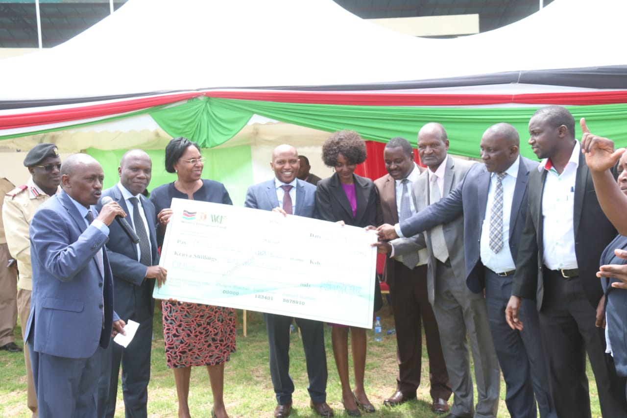 RESIDENTS ISSUED WITH YOUTH AND WOMEN FUND CHEQUES WORTH MILLIONS.
