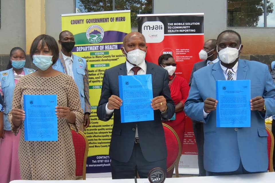 MERU COUNRTY SIGNS MoU WITH AMREF TO SUPPORT OVER 20,000 MOST VULNERABLE HOUSEHOLDS WITH FREE NHIF COVER