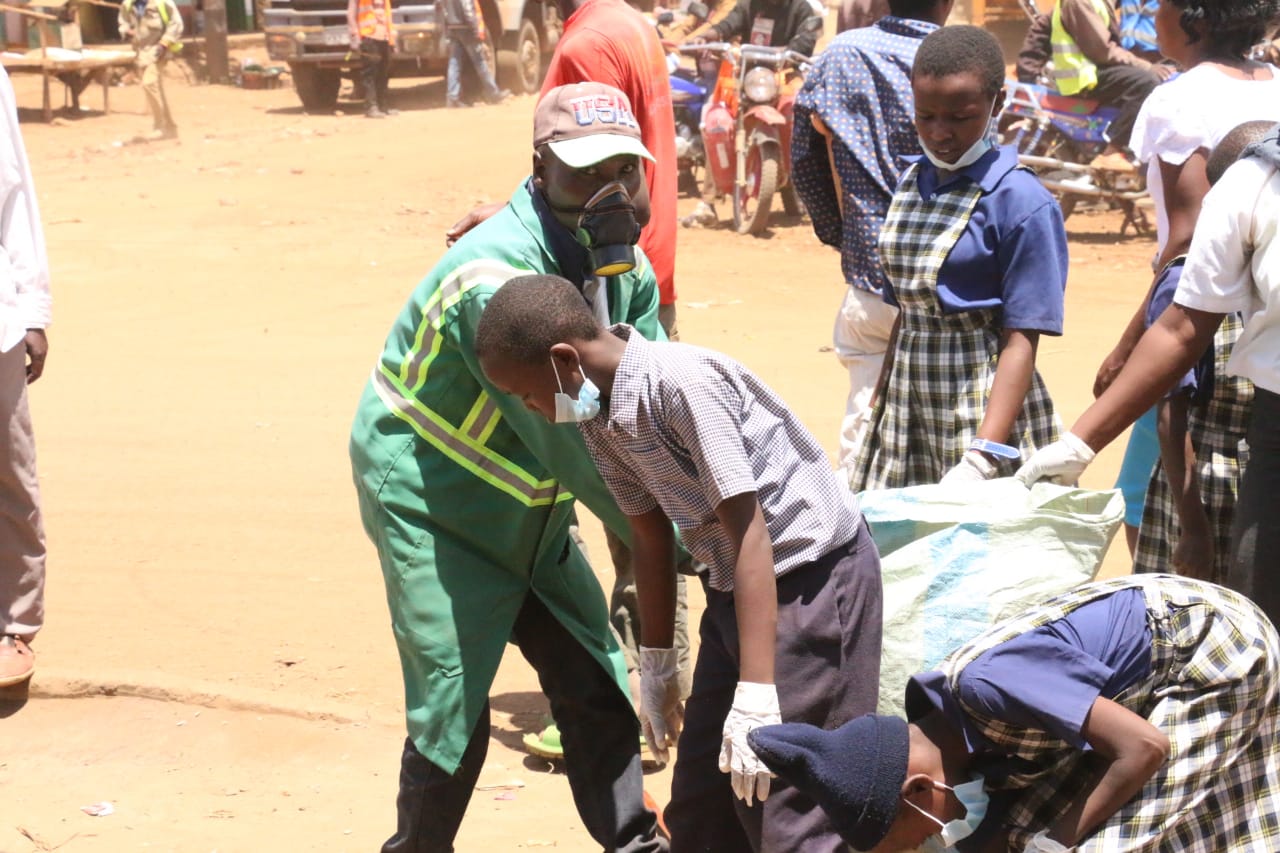 MIKINDURI TOWN CLEAN UP.
