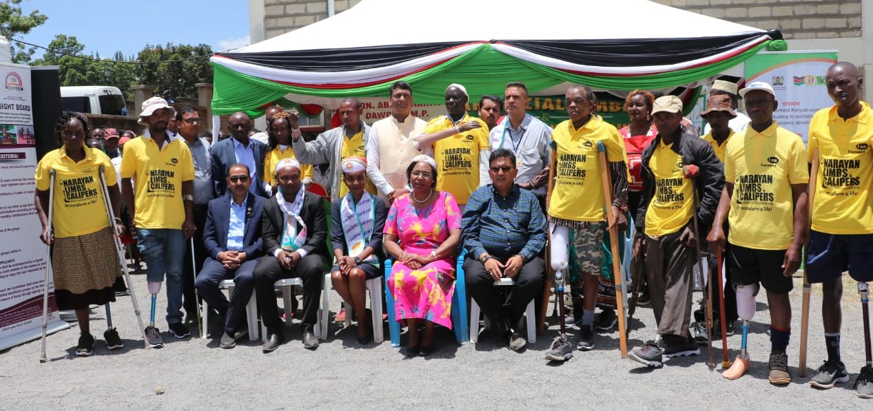 MERU COUNTY HOLDS AN ARTIFICIAL LIMB AND CALIPERS DIAGNOSTIC CAMP.