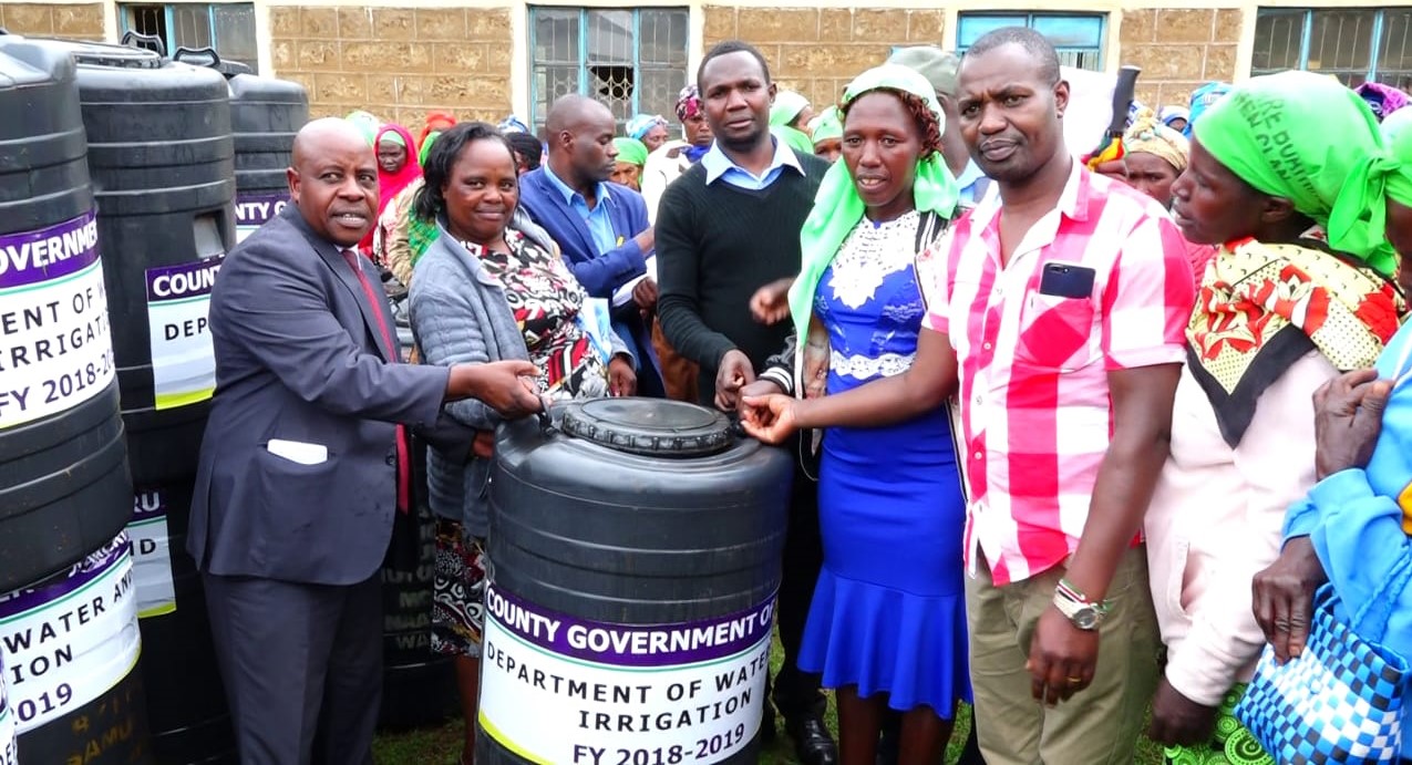Residents receive water tanks as government enhance rainwater harvesting.