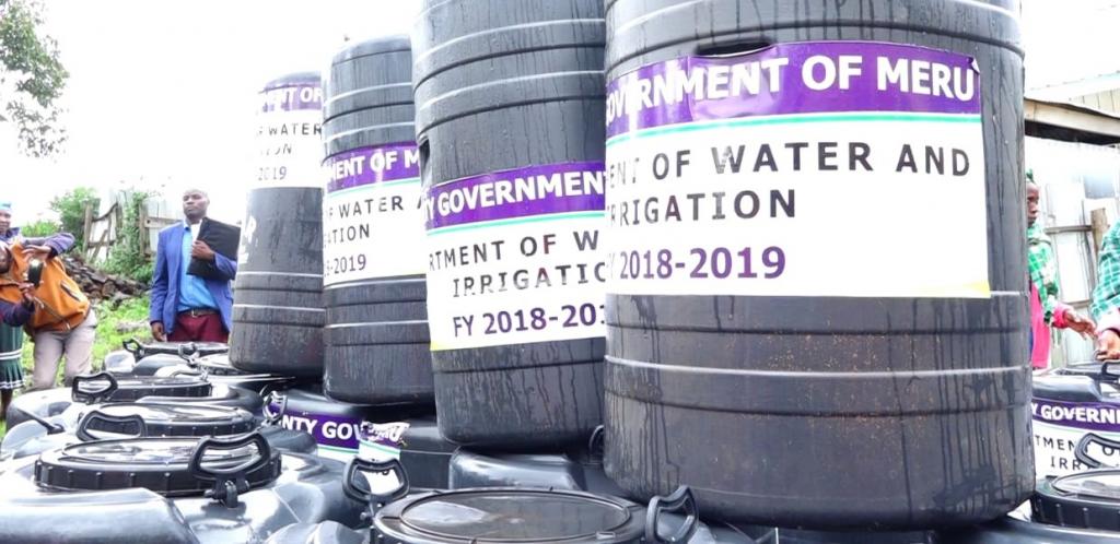 Residents receive water tanks as government enhance rainwater harvesting.