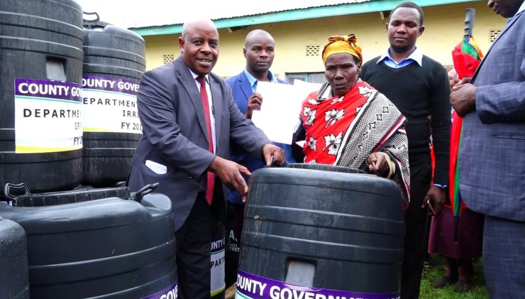 Residents receive water tanks as government enhance rainwater harvesting.