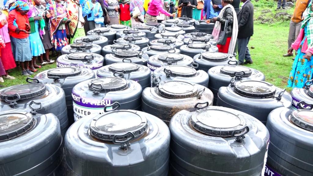 Residents receive water tanks as government enhance rainwater harvesting.
