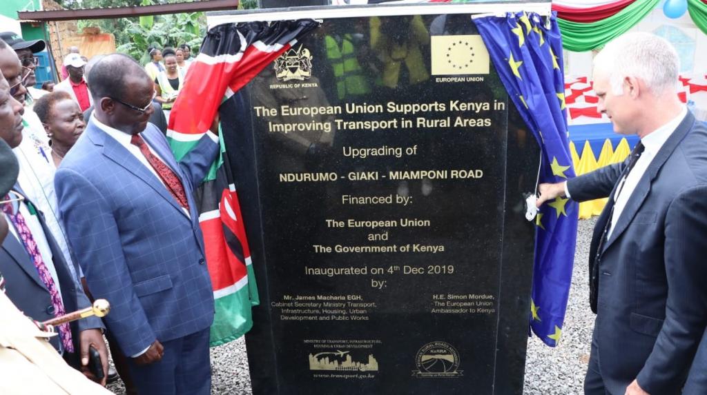 European Union (EU) to support coffee and milk farmers in Meru County.