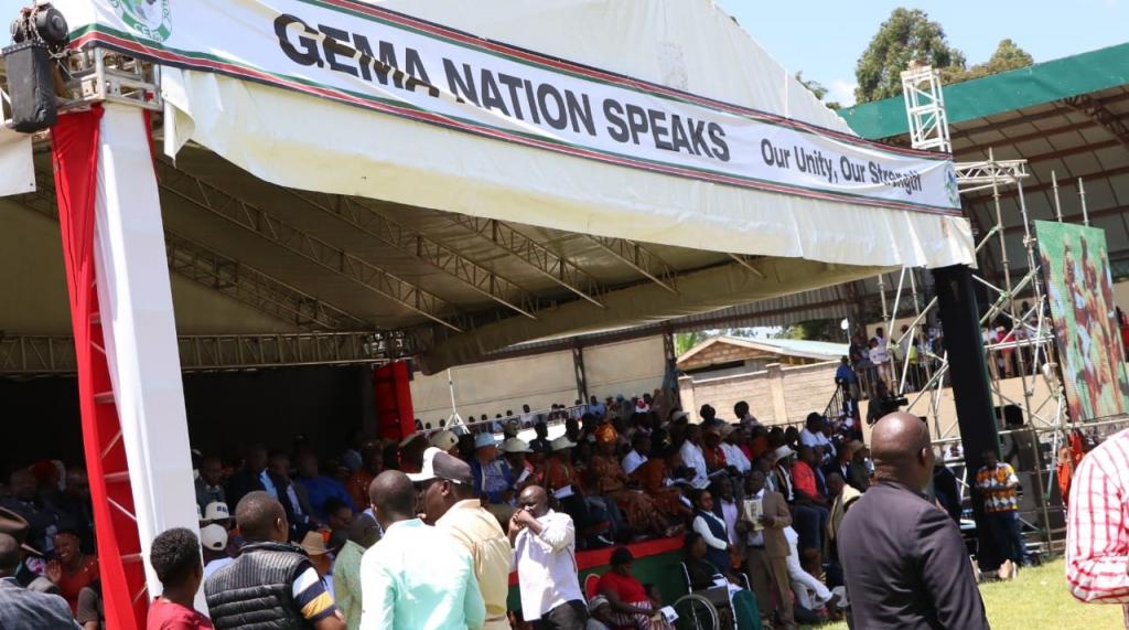 THE MEGA GEMA BBI RALLY IN MERU.