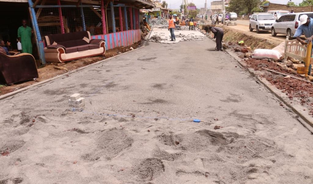 MERU COUNTY CARPETS TOWNS WITH CABRO TO MAKE THEM DUST FREE.