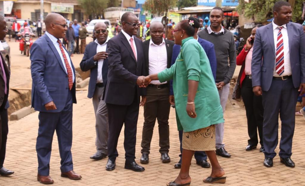 MERU COUNTY CARPETS TOWNS WITH CABRO TO MAKE THEM DUST FREE.