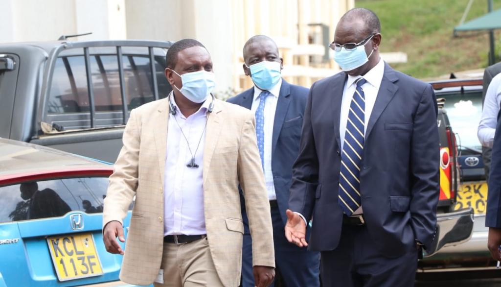 Governor Kiraitu receives PPEs donation from Safaricom PLC.