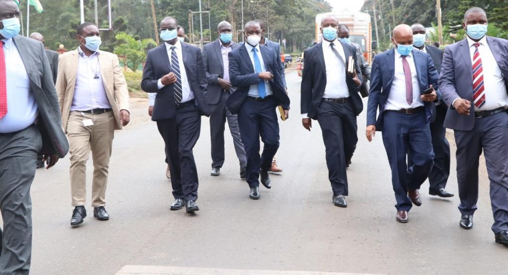 Governor Kiraitu receives PPEs donation from Safaricom PLC.