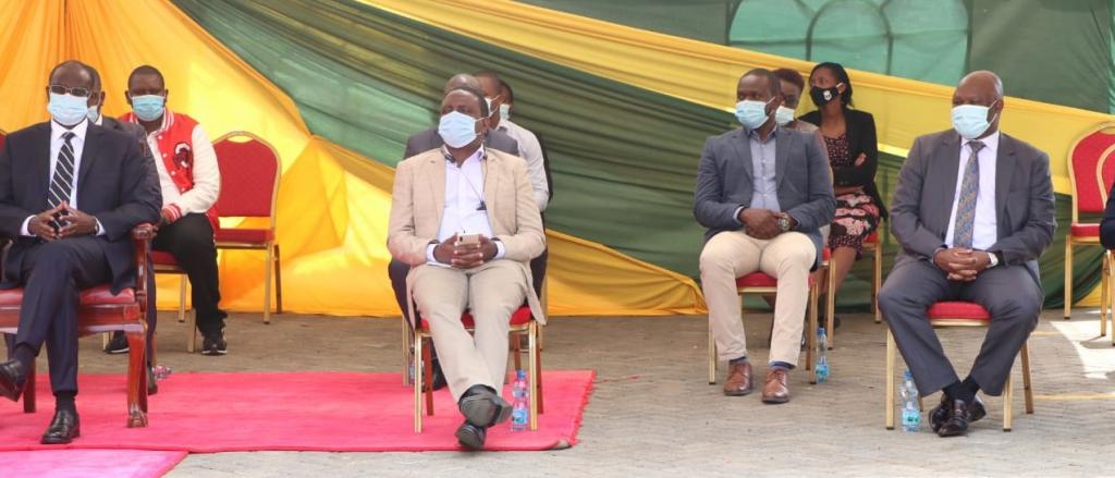 Governor Kiraitu receives PPEs donation from Safaricom PLC.