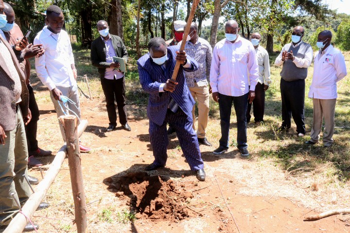 GROUND BREAKING CEREMONY OF KANGETA LEVEL IV THEATRE.