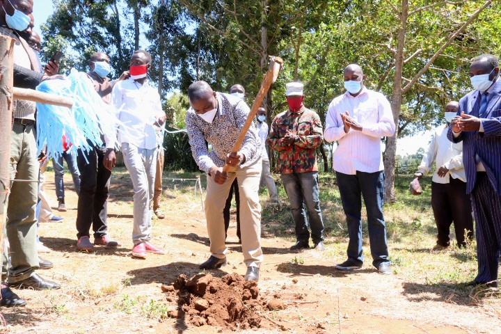 GROUND BREAKING CEREMONY OF KANGETA LEVEL IV THEATRE.