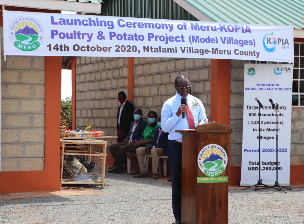 Meru-KOPIA Project To Uplift Rural Chicken And Potato Farmers.