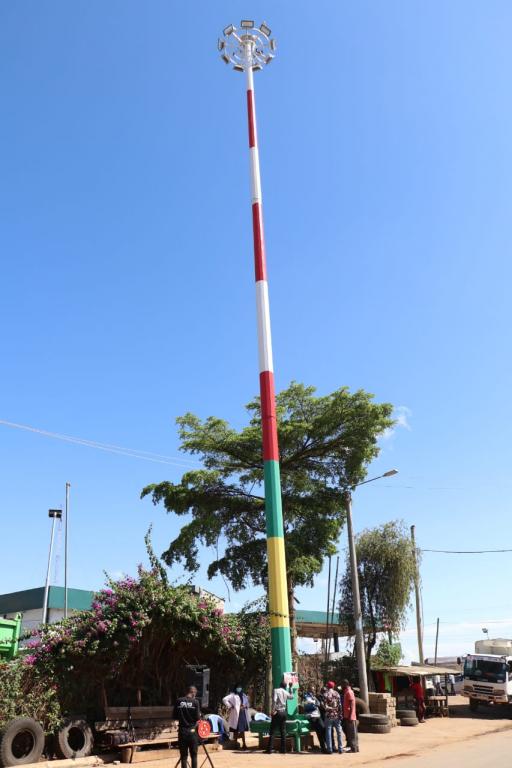 GOVERNOR KIRAITU COMMISSIONS HIGH MAST FLOODLIGHTING IN ONGOING DRIVE TO TRANSFORM THE COUNTY INTO A 24-HOUR ECONOMY