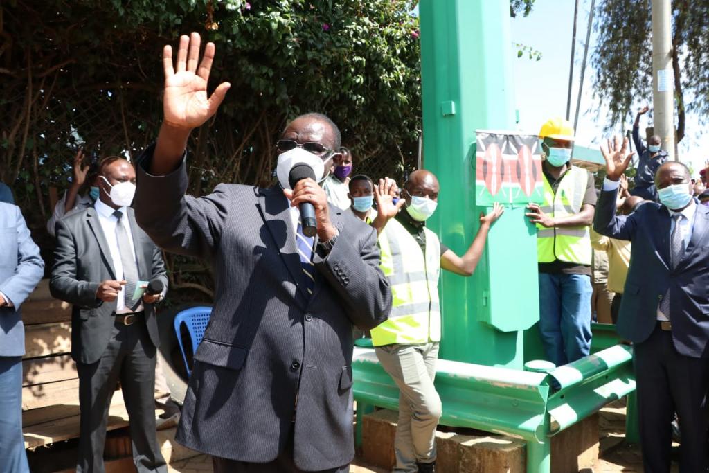 GOVERNOR KIRAITU COMMISSIONS HIGH MAST FLOODLIGHTING IN ONGOING DRIVE TO TRANSFORM THE COUNTY INTO A 24-HOUR ECONOMY