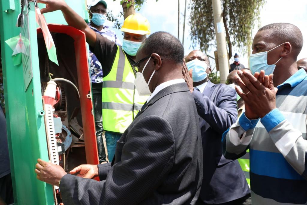 GOVERNOR KIRAITU COMMISSIONS HIGH MAST FLOODLIGHTING IN ONGOING DRIVE TO TRANSFORM THE COUNTY INTO A 24-HOUR ECONOMY
