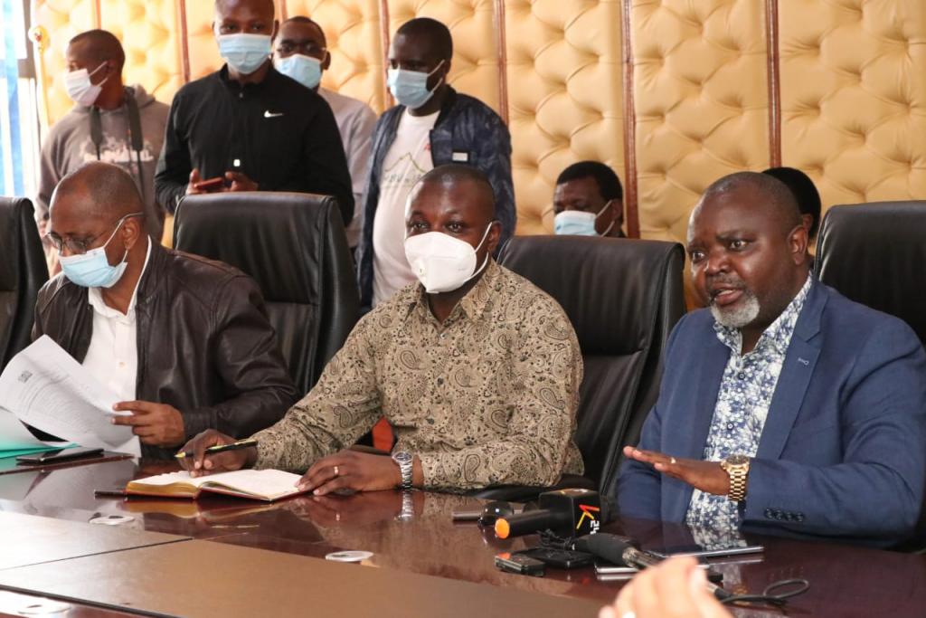GOVERNOR KIRAITU WITNESSES SIGNING OF FINANCIAL AGREEMENT TO BOOST WATER SUPPLY IN MERU.