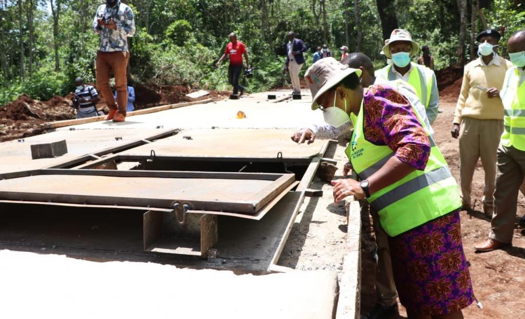 GOVERNOR KIRAITU ACCOMPANIED BY TWO CABINET SECRETARIES INSPECT ONGOING CONSTRUCTION OF MEGA WATER PROJECT IN BUURI.