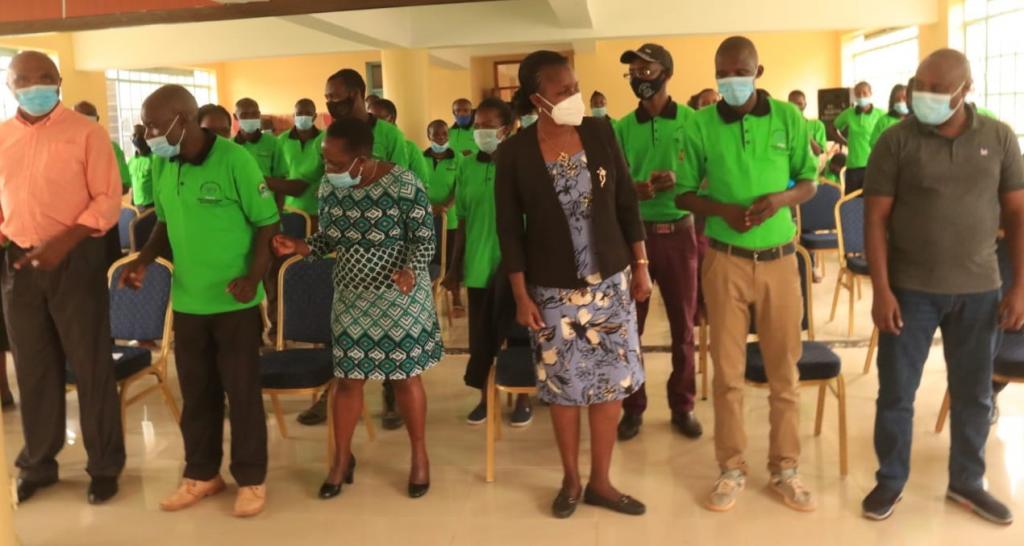 100 FARMERS FROM ACROSS THE COUNTY TO HELP TRAIN FARMERS ON BEST AGRICULTURAL PRACTISES.