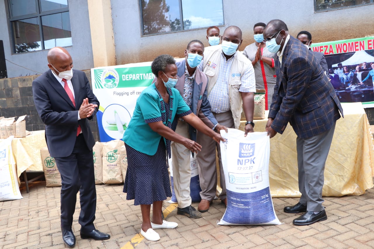 KIRAITU RELEASES CERTIFIED MAIZE SEEDS, FERTILIZER AND VEGETABLE SEEDS TO FARMERS IN 30 WARDS OF MERU.