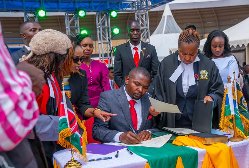 GOVERNOR KAWIRA MWANGAZA SWEARING IN CEREMONY