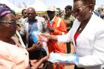 H.e. Governor Kawira Mwangaza Officiated The Distribution Of Seedlings To The Farmers