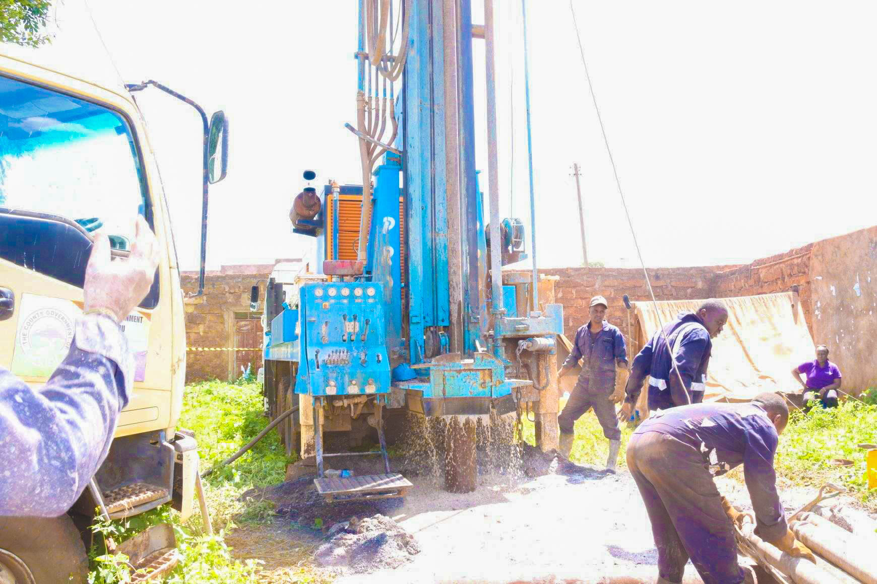 Promise Made, Promise Kept By H.e. Governor Kawira Mwangaza On Sinking A Borehole At Gacibini Market, Kiagu Ward.