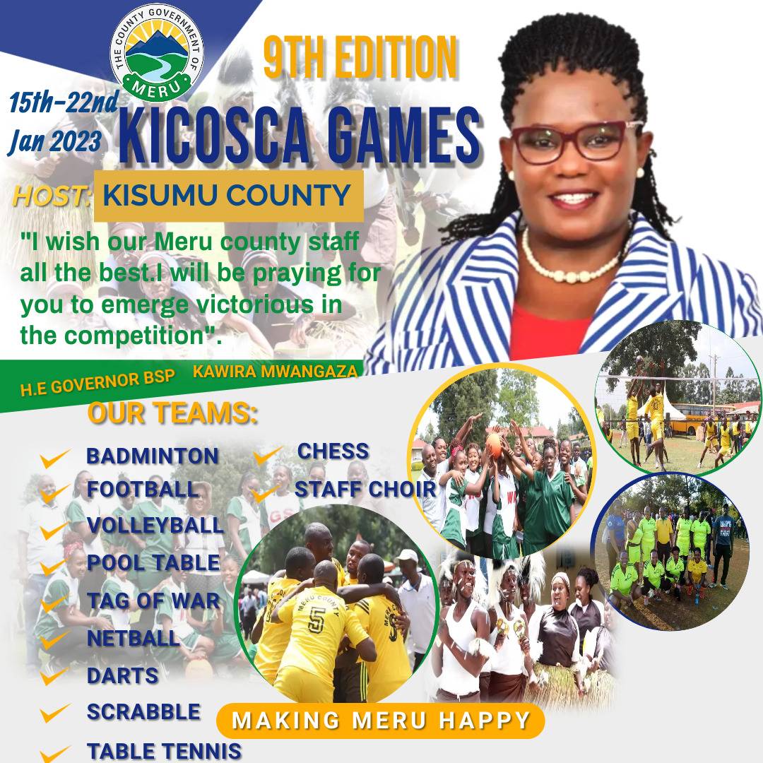 The 9th edition of Kenya Inter-County Sports and Cultural Association (KICOSCA) games.