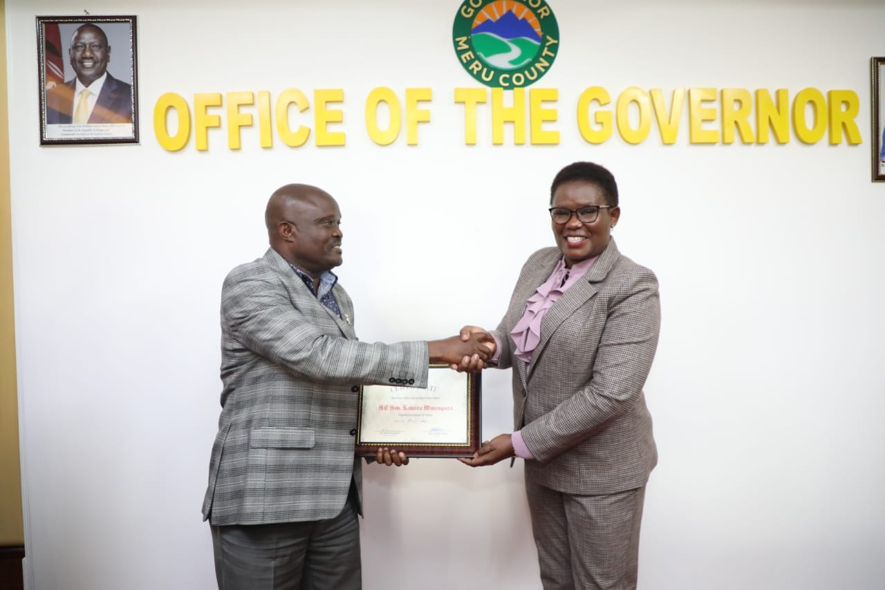 H.E Governor Bsp. Kawira Mwangaza Inaugurated As The Patron Of Kenya Red Cross Society In Meru County.