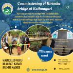 Commissioning Of Kirimba Bridge At Kathangari