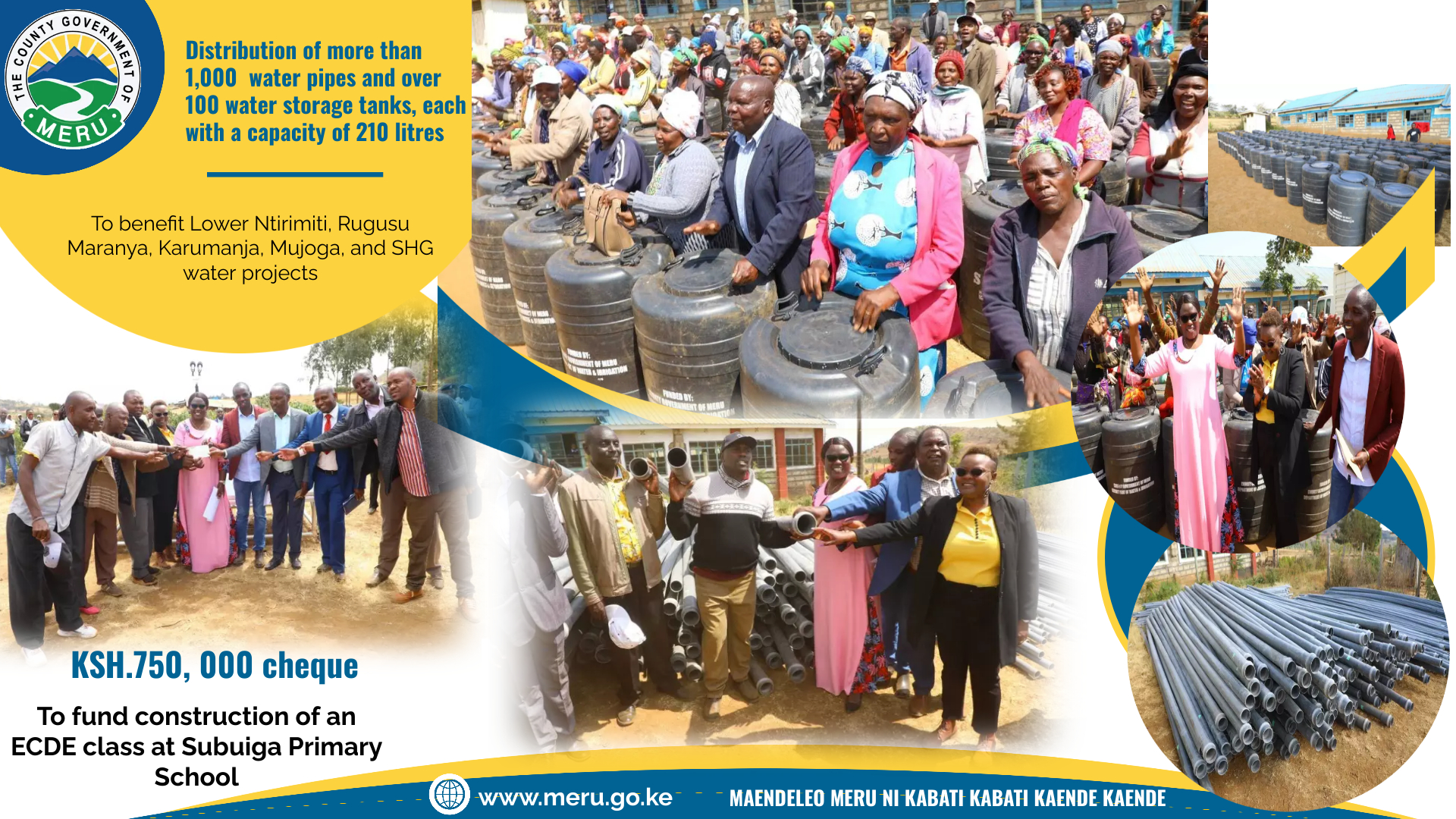 Governor Bishop Kawira Mwangaza As Mandated Strives To Ensure That Pre-primary Education Is Inclusive And Equitable To All.