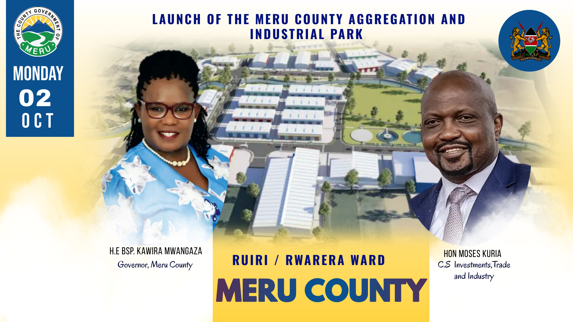 Meru County Aggregation And Industrial Park Ground Breaking In Ruiri Rwarera Ward.LIVE STREAMS