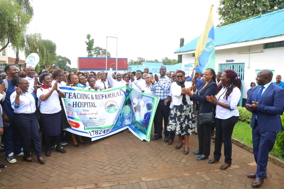 Flagging off the commemoration of World Nurses Week.