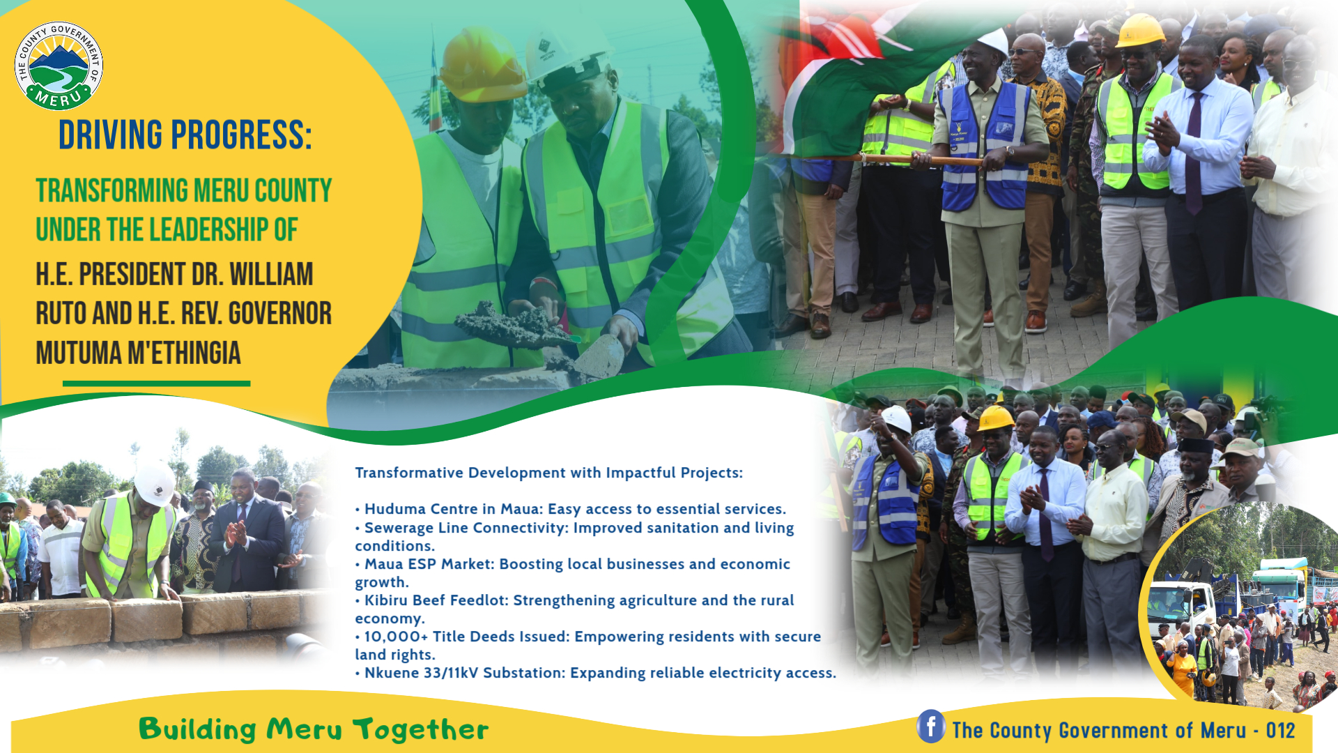 A Warm Welcome to President Dr. William Ruto: A Celebration of Progress and Unity in Meru County.
