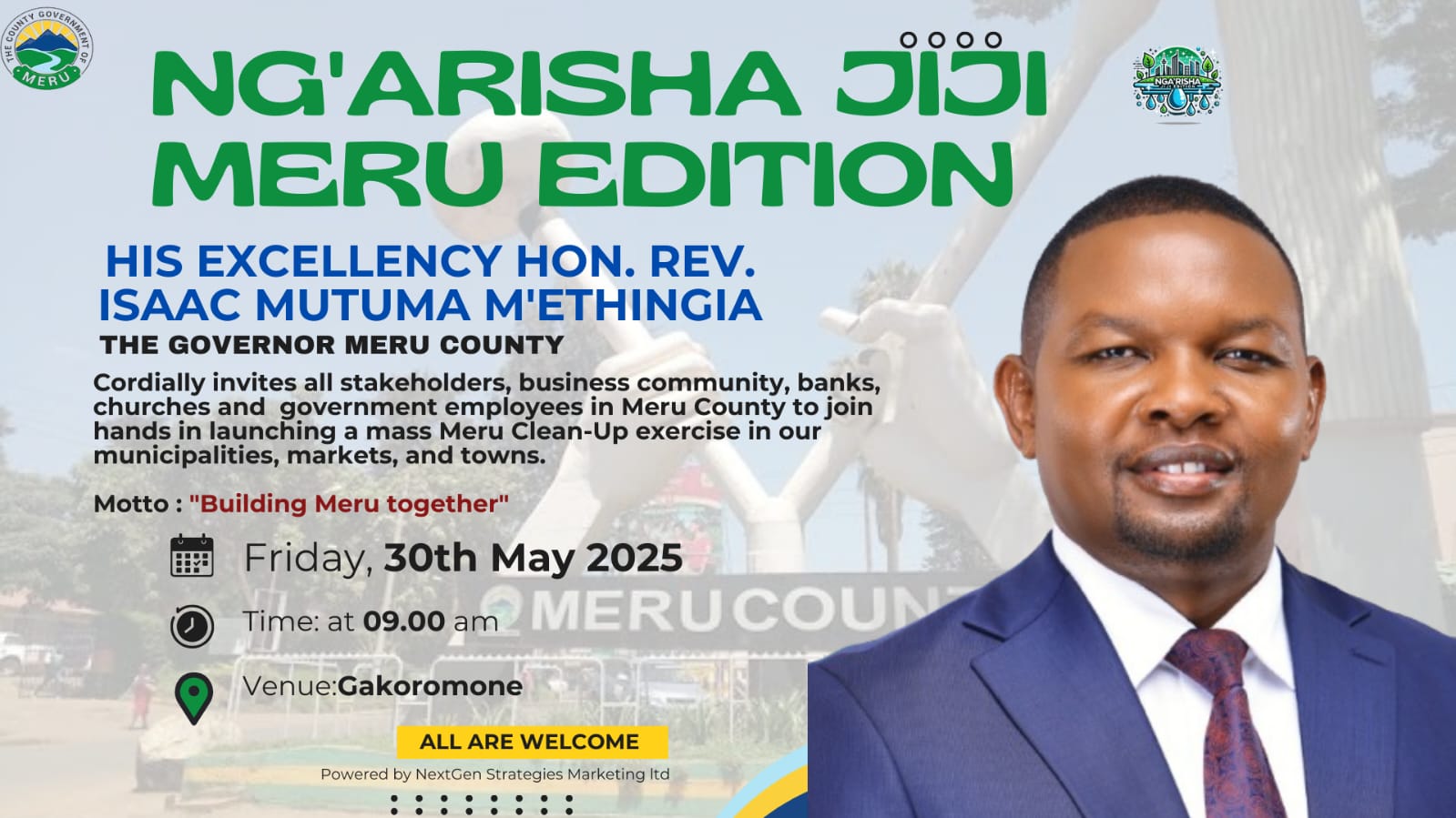 Meru County Mass Clean-Up Launch 2025
